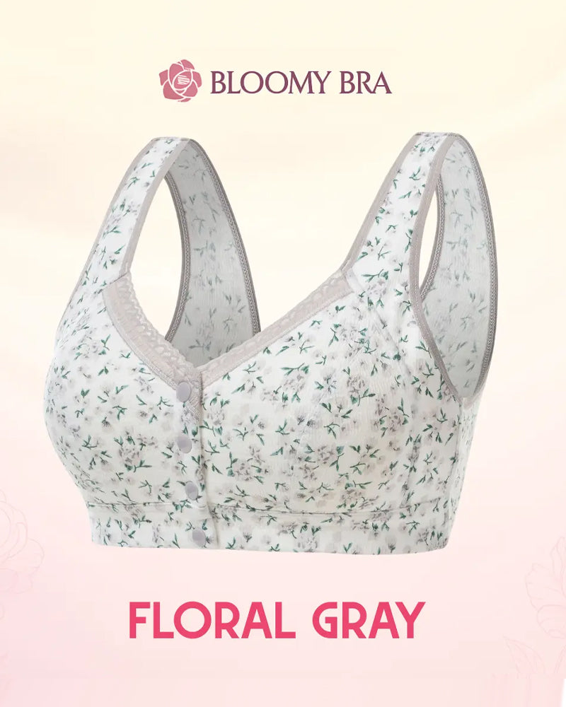 Front Button Comfortable Wireless Lift Bra