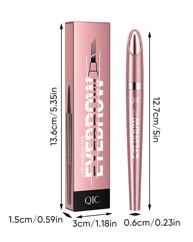 Four-claw liquid eyebrow pencil