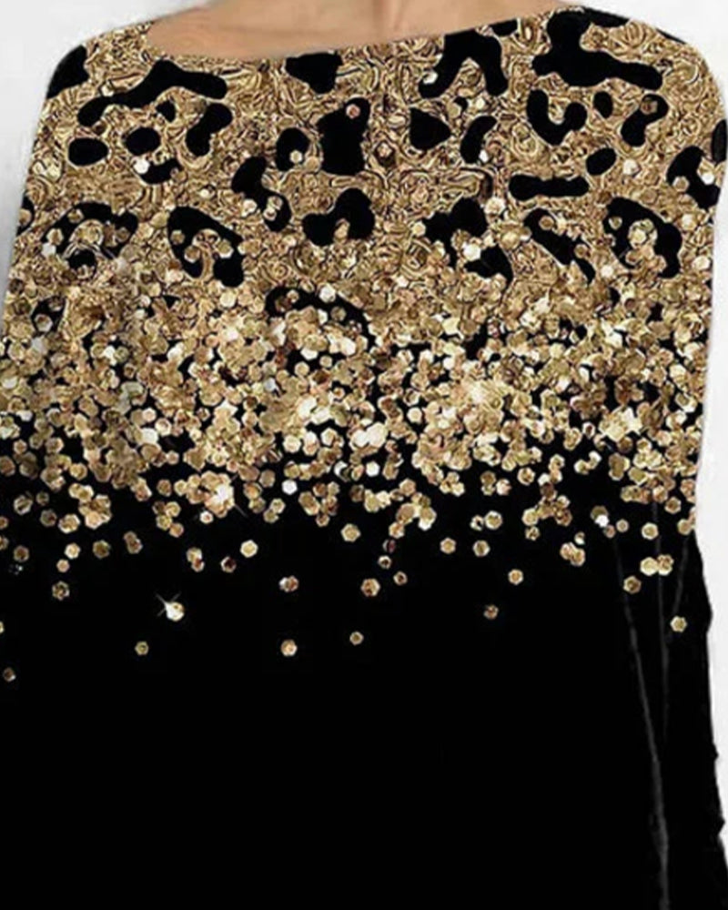 Casual And Stylish Leopard Print Top