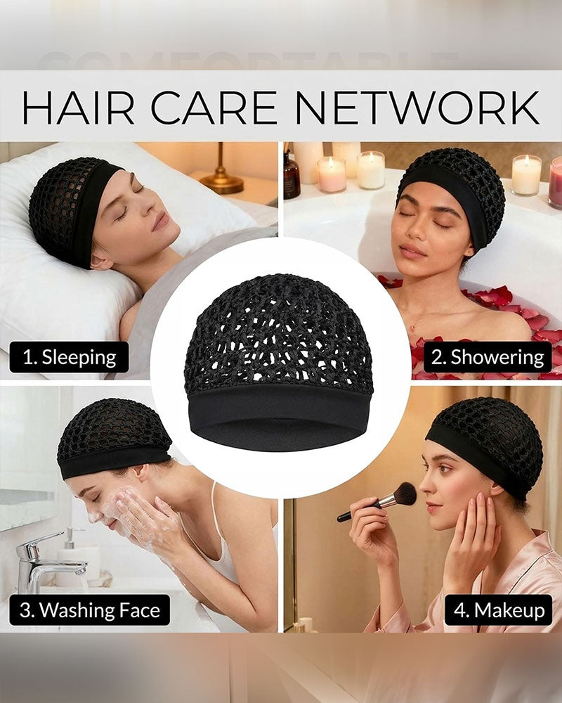 Stretchy Wide-Edge Sleeping Cap