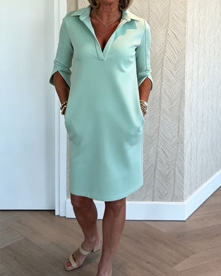 Slim Fit Short Sleeve Polo Dress