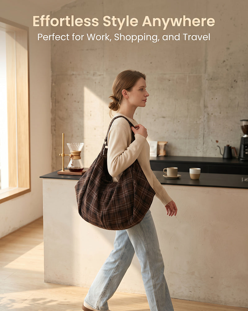 Casual Large-Capacity Crossbody Tote Bag