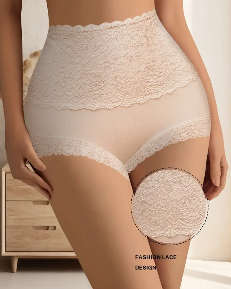 Lace Tummy Control High-Waist Panties