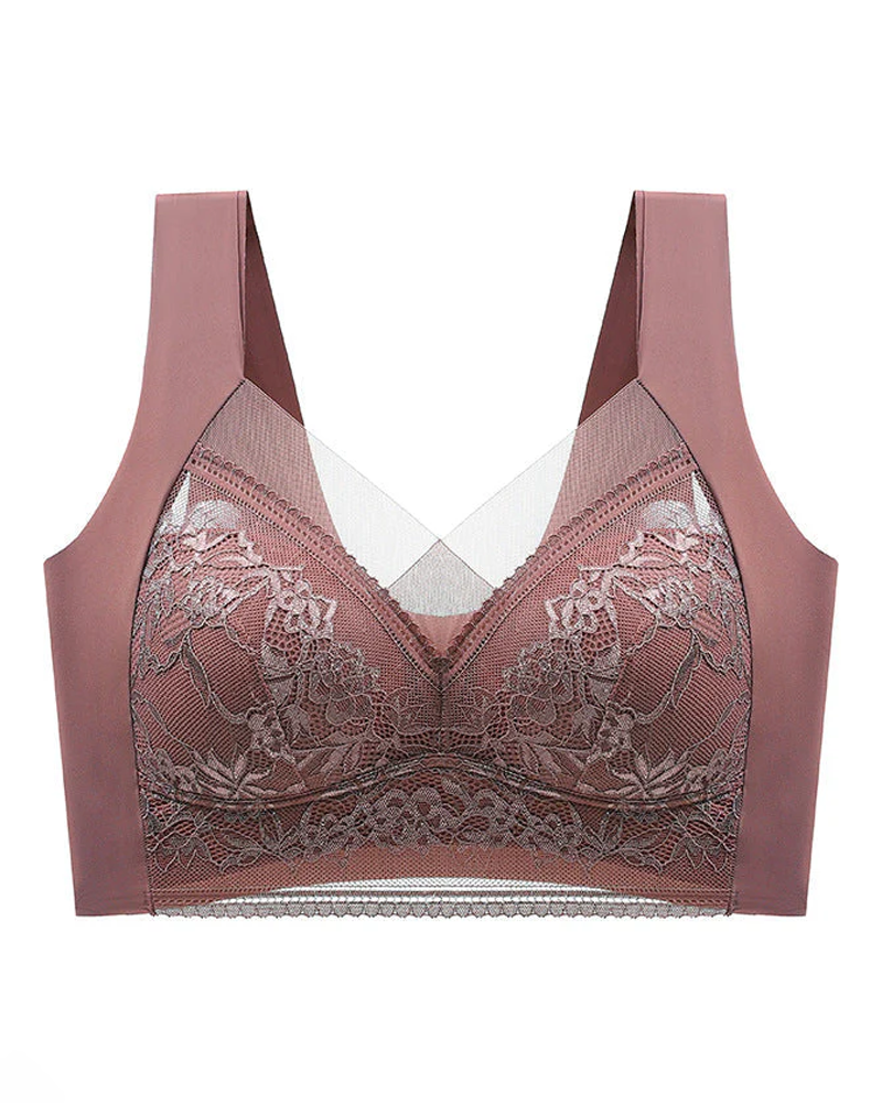 👙 Super comfortable and soft women's lace bra without steel ring