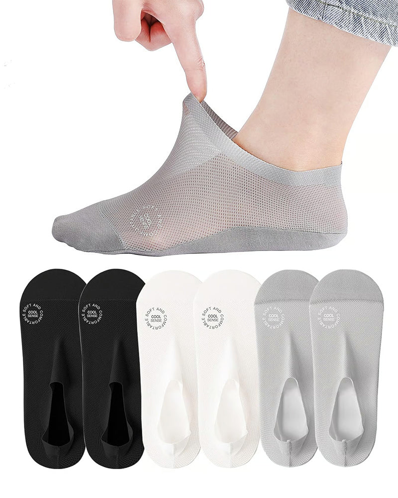 Men's Ice Silk Boat Socks