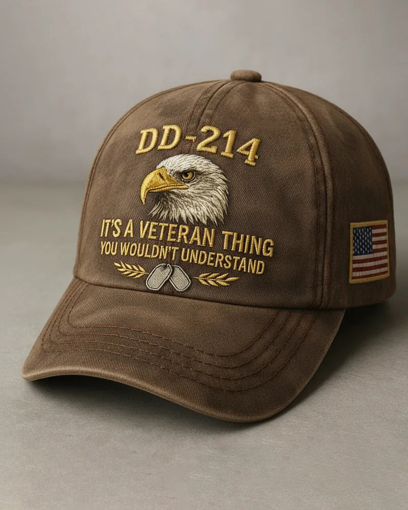 DD-214 Veteran 3D Embroidered Cap