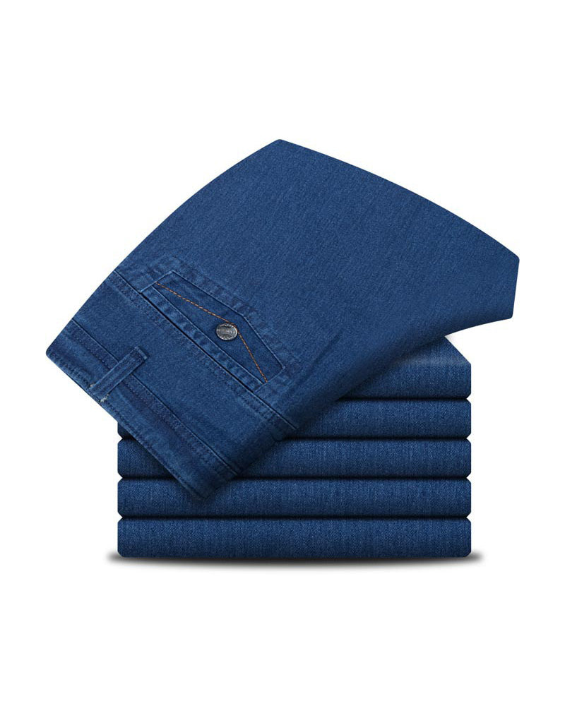 Men's Classic Straight Fit Stretch Jeans