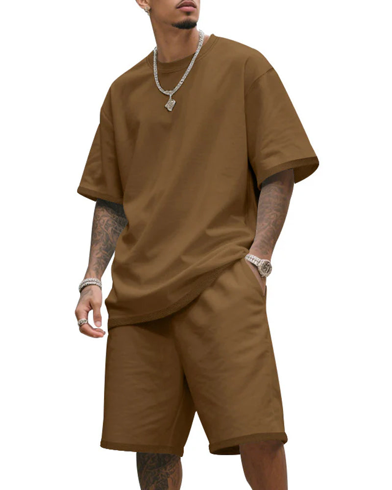 Short Sleeve Shorts Two-Piece Set