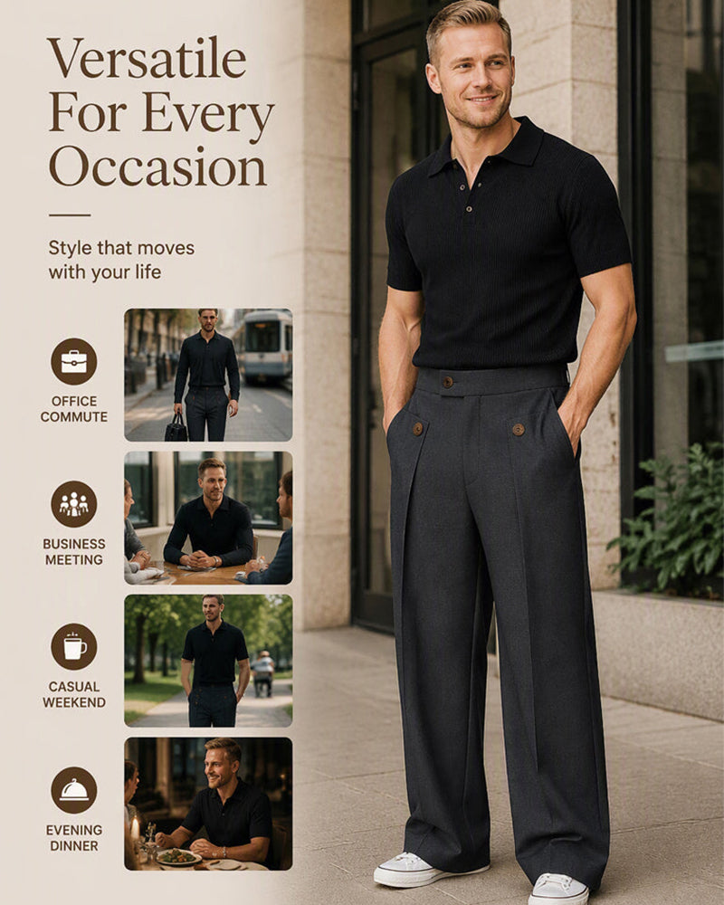 ⏰Men's Straight Leg Wrinkle Resistant Pants 👖