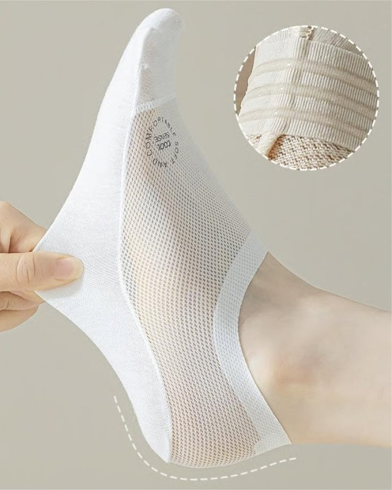 Ultra Thin Liner Socks Non Slip ComBed Cotton No Show Socks