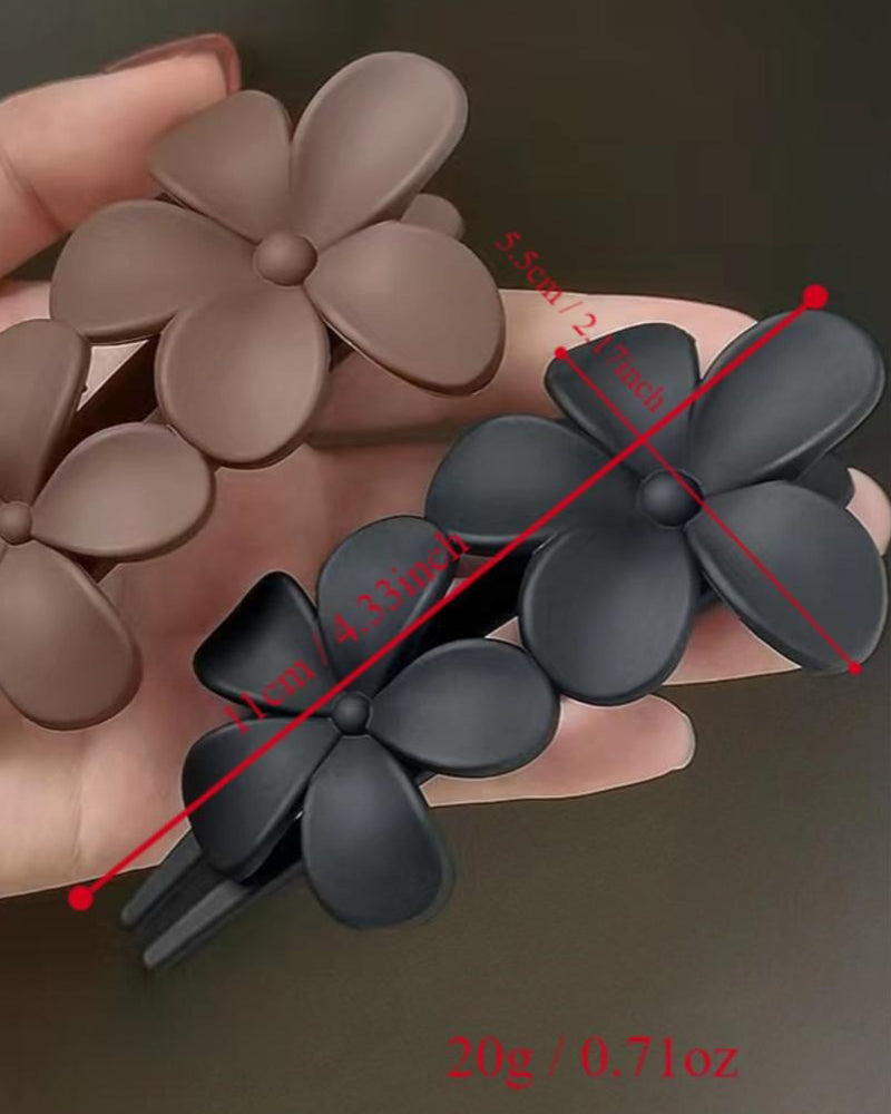 Girls‘ Floral Back Hair Clips