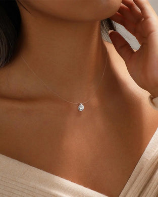 Invisible Simple Pendant Necklace