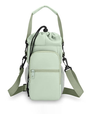 Multi-Pocket Bottle Bag with Phone Holder for Hiking, Travel & Daily Use