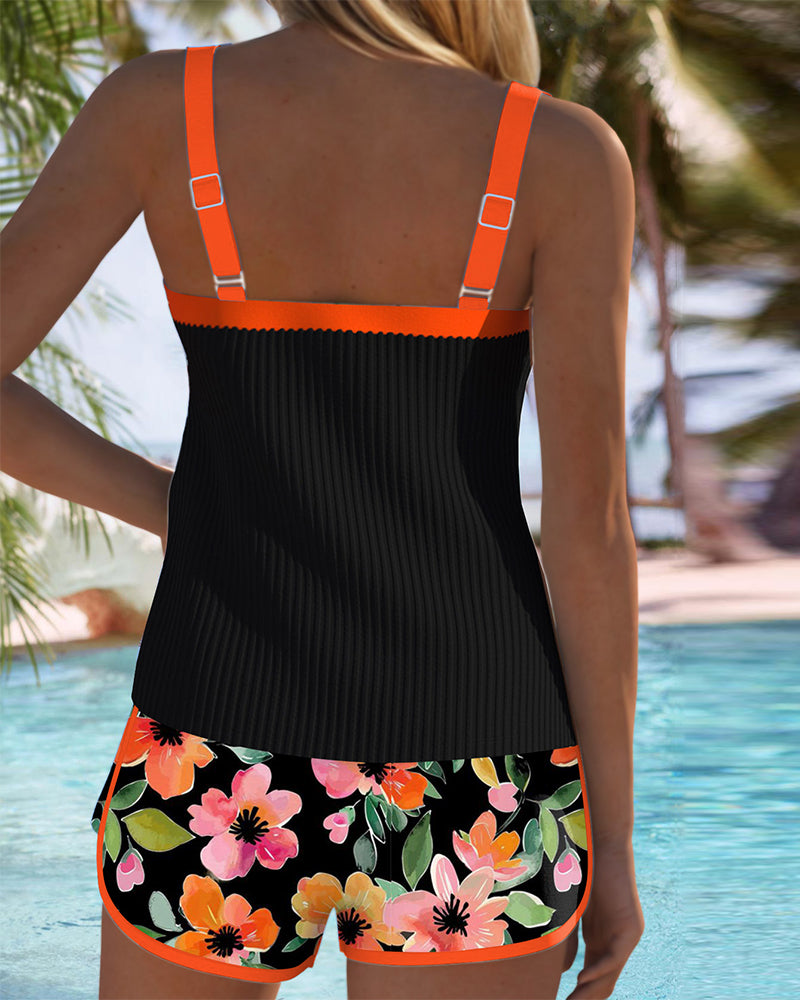 Aumora  Beach Pants Two-Piece Tankini