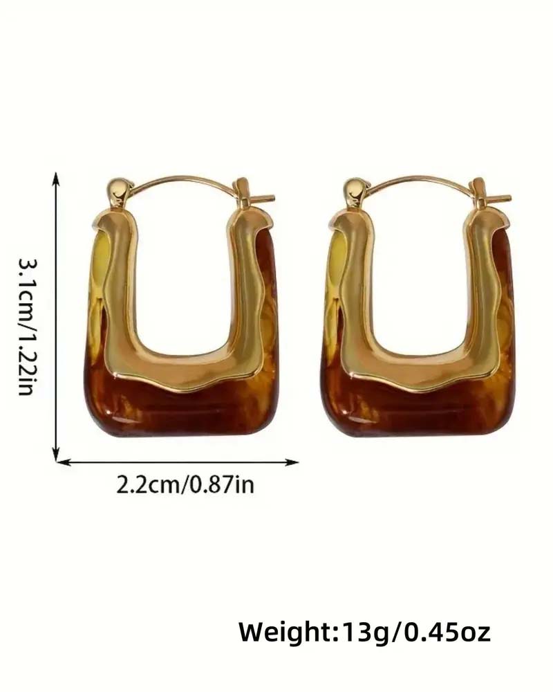 Vintage U-Shaped Earrings