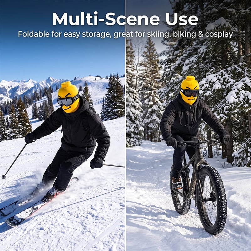 Funny ski headgear
