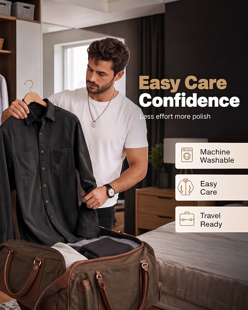 👔Men's Casual Corduroy Shirt Jacket – Classic Texture Meets Everyday Comfort