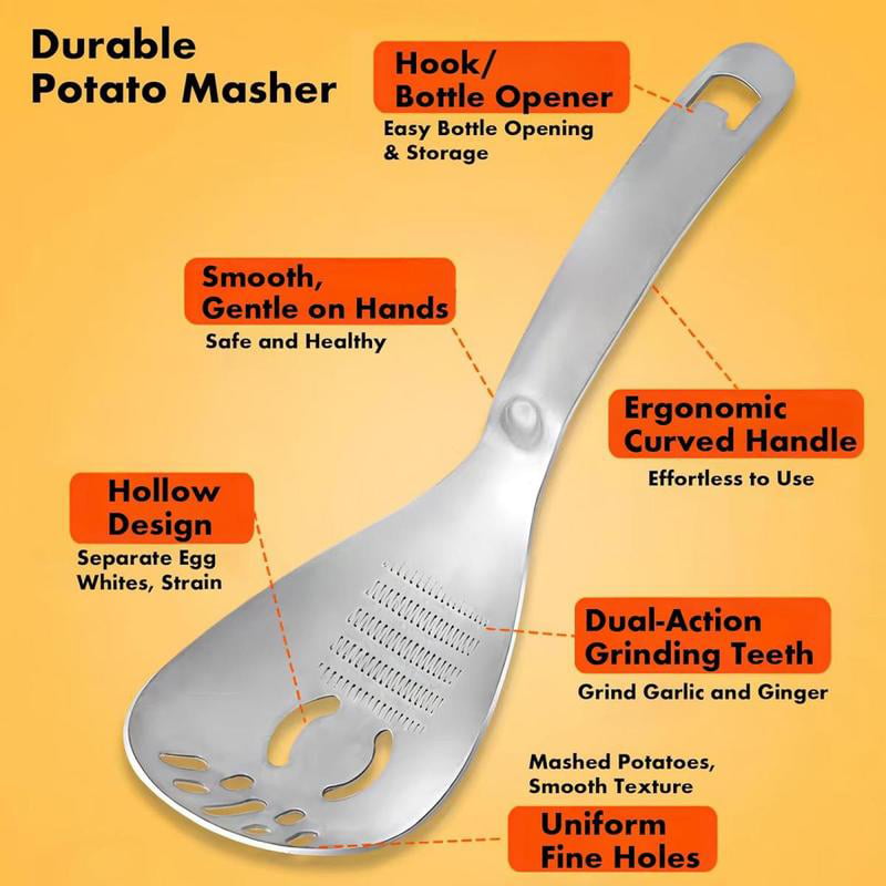 Multifunction Stainless Steel Cooking Grater Spoon