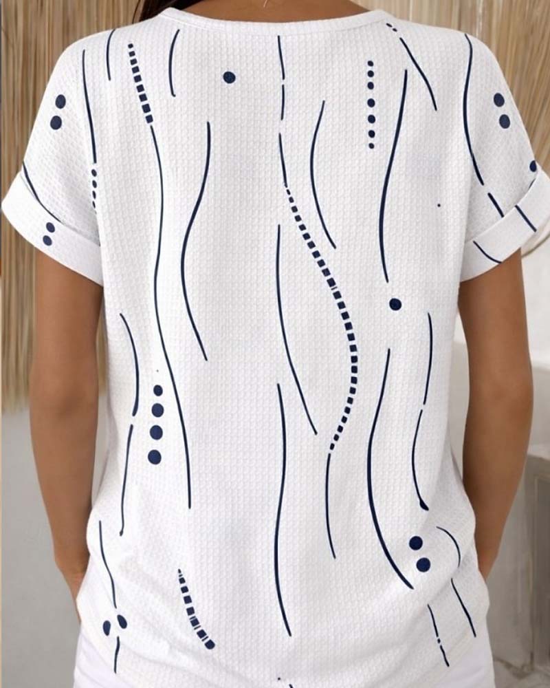 Round Neck Short-Sleeved T-Shirt