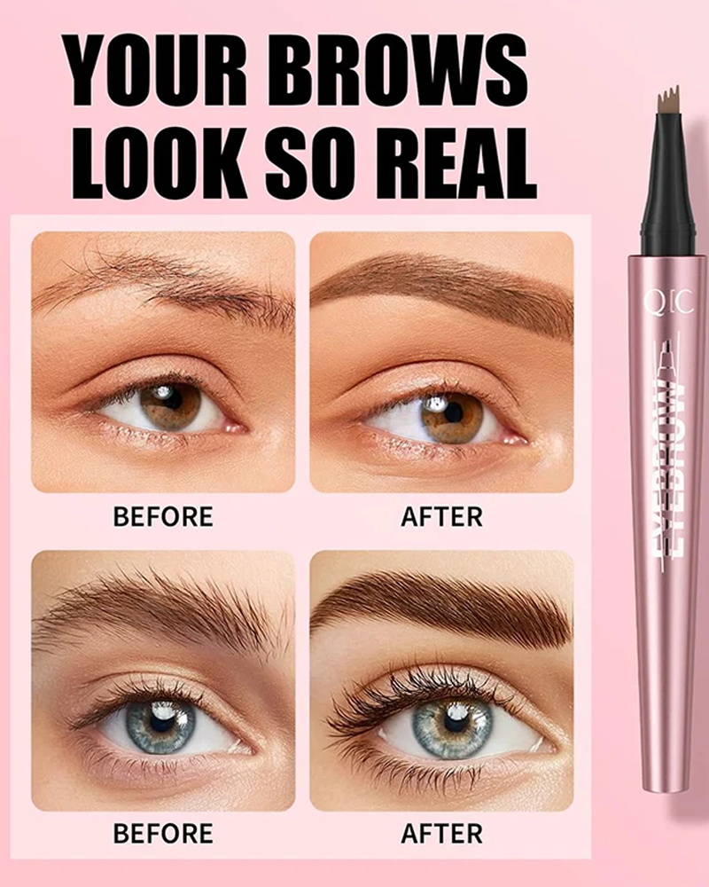 Four-claw liquid eyebrow pencil