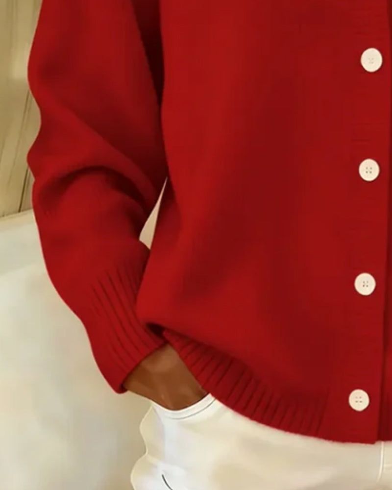 Peter Pan Collar Button-Down Cardigan