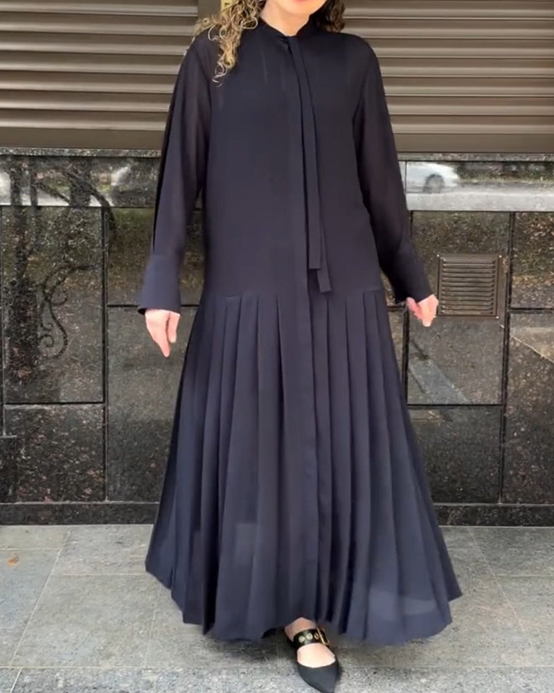 Slip Pleated Dress Set