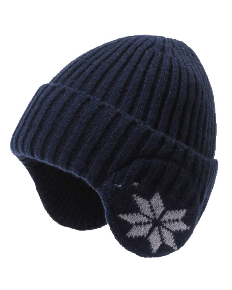 1pc Women's Fleece-Lined Winter Beanie Hat with Fleece Ears
