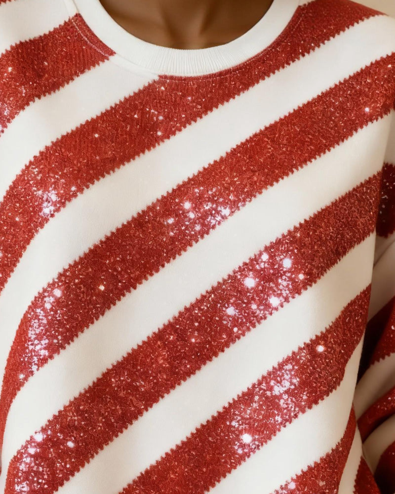 Strapless Crew Neck Sweatshirt