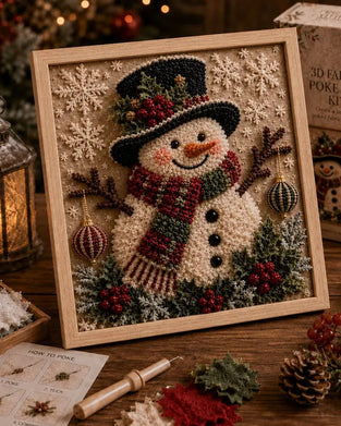 Christmas Needle Felting Fabric DIY Kit