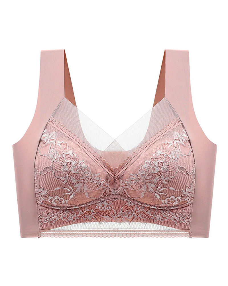 👙 Super comfortable and soft women's lace bra without steel ring