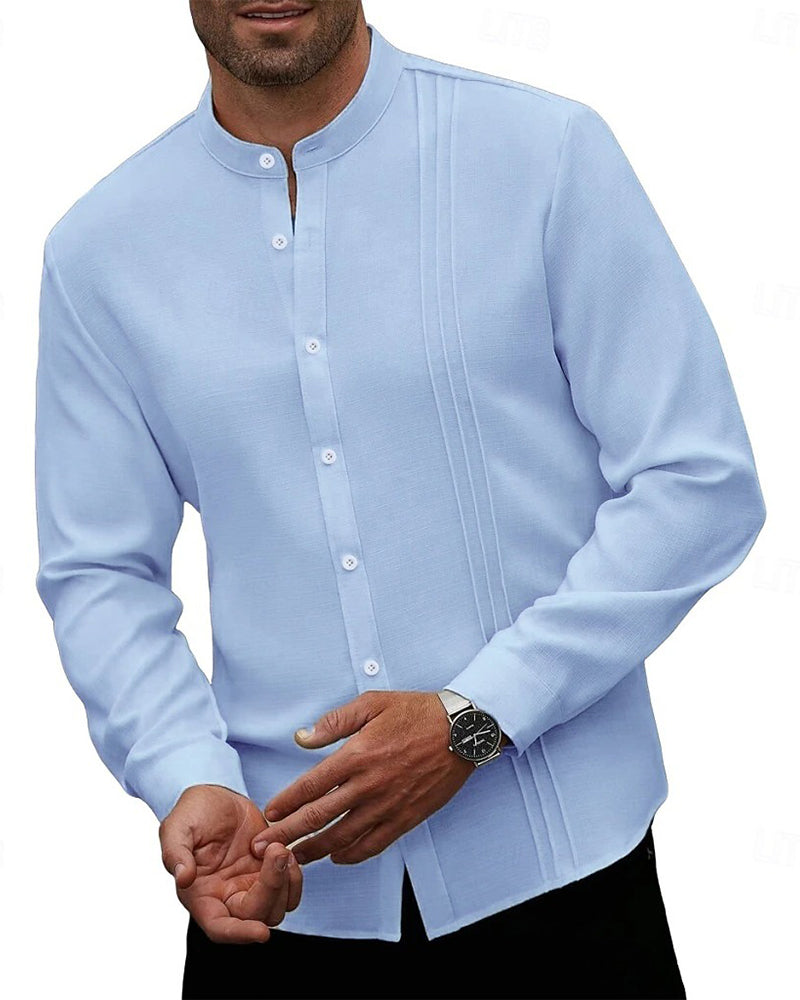 Men's Fashion Mini Mandarin Collar Shirt