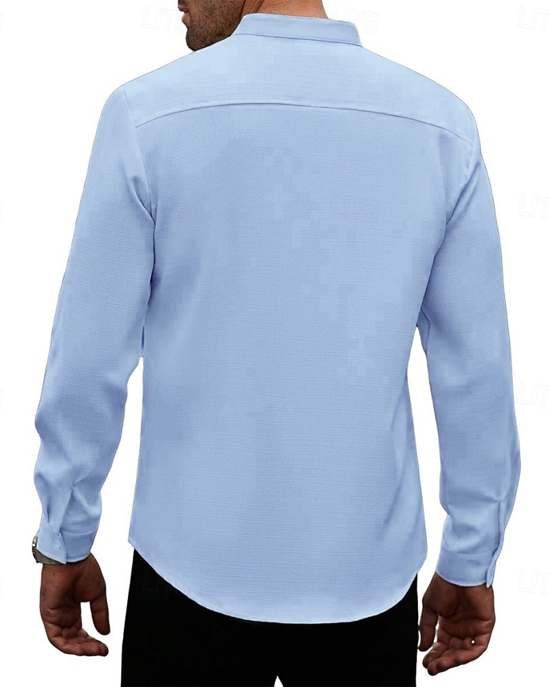 Men's Fashion Mini Mandarin Collar Shirt