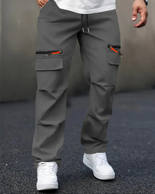 Sporty Multi-Pocket Cargo Pants