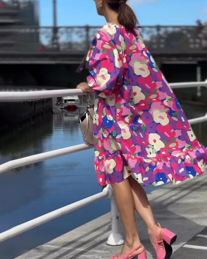 Floral Street Style Dress