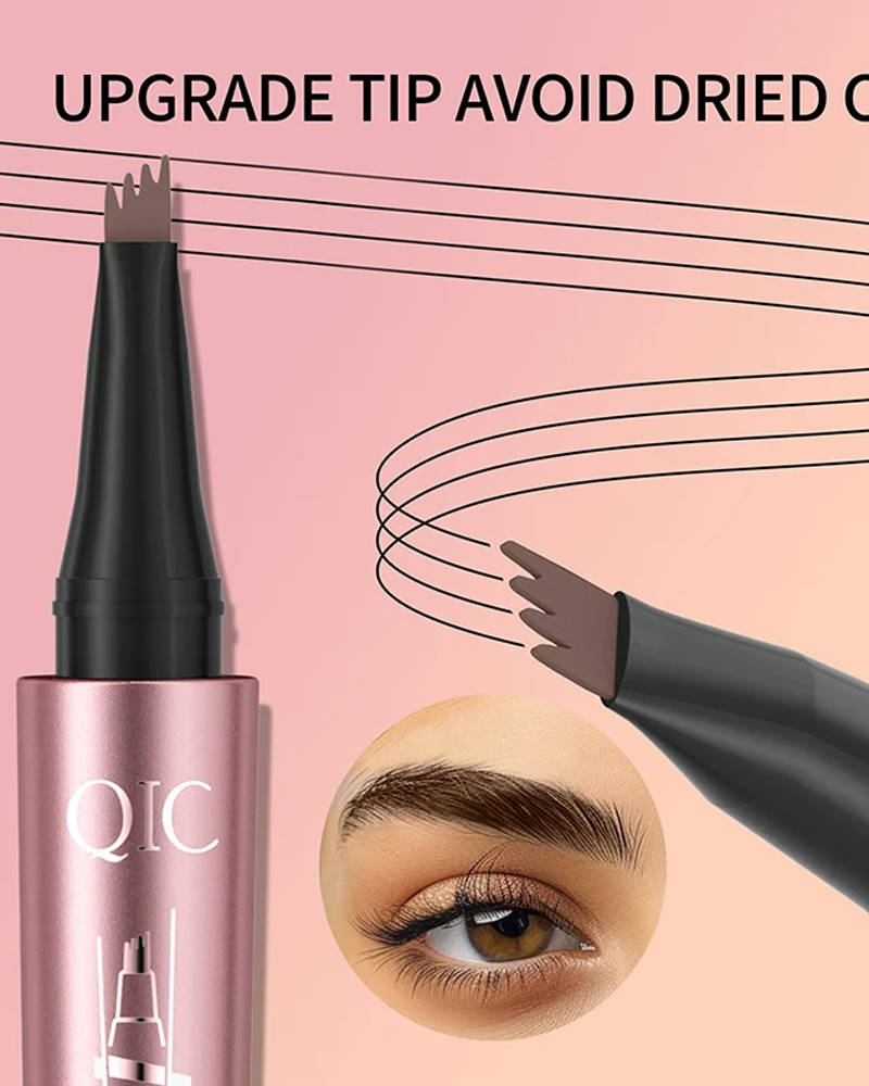Four-claw liquid eyebrow pencil