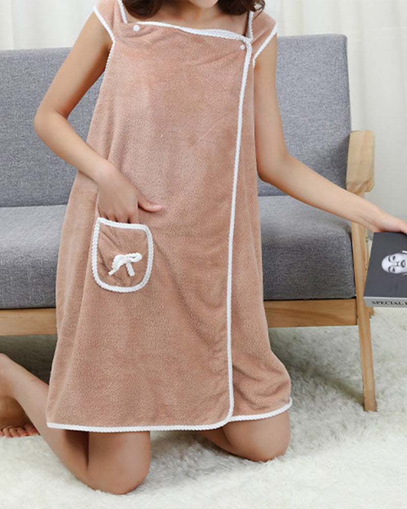 Women's Coral Fleece Bathrobe