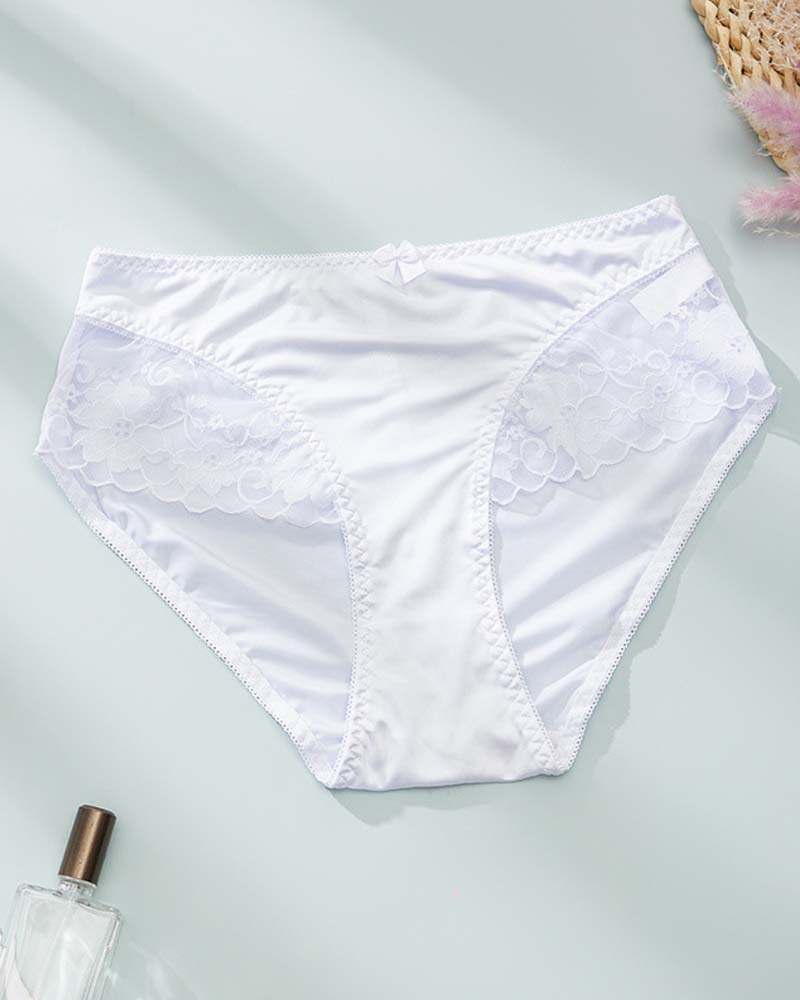 Women's Elegant Satin Lace Panties