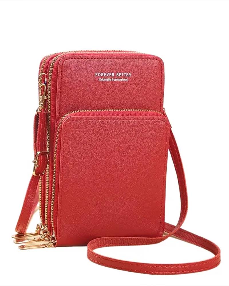 Solid Color Fashion Crossbody Phone Bag