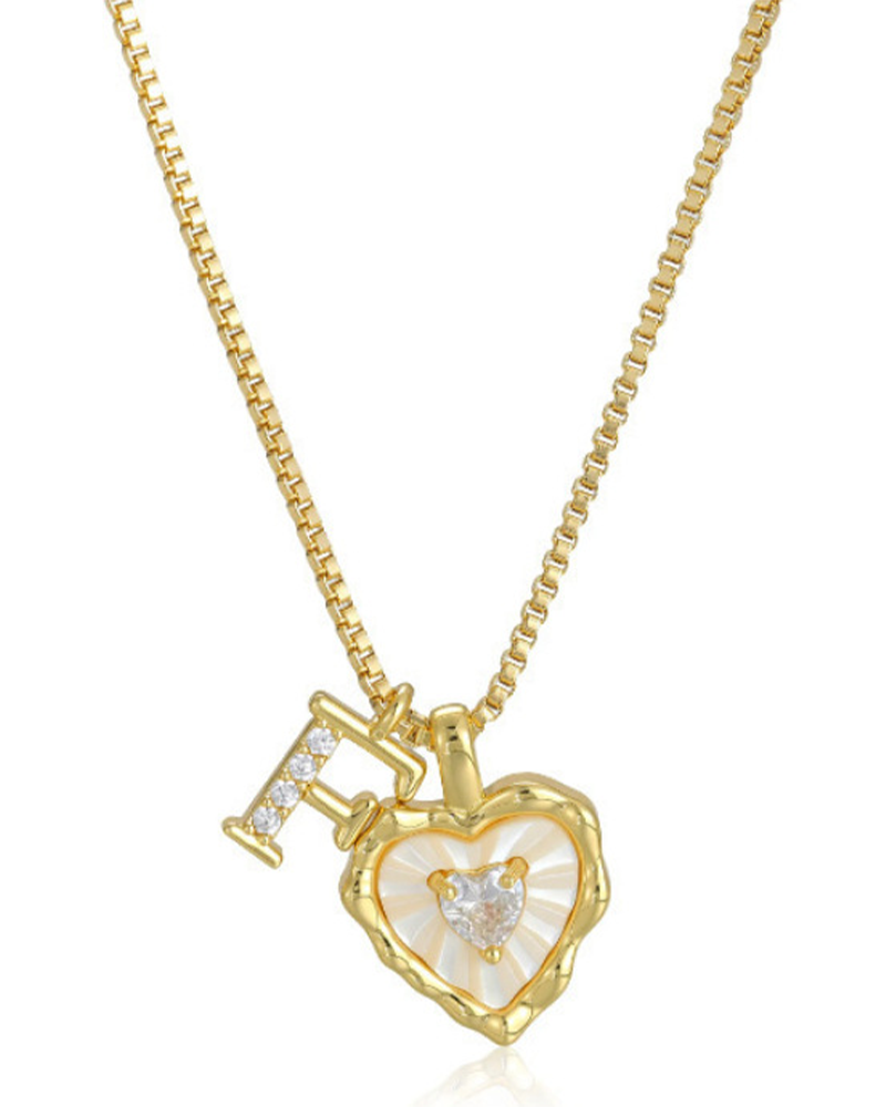 A–Z Micro Pave Letter Pendant Necklace