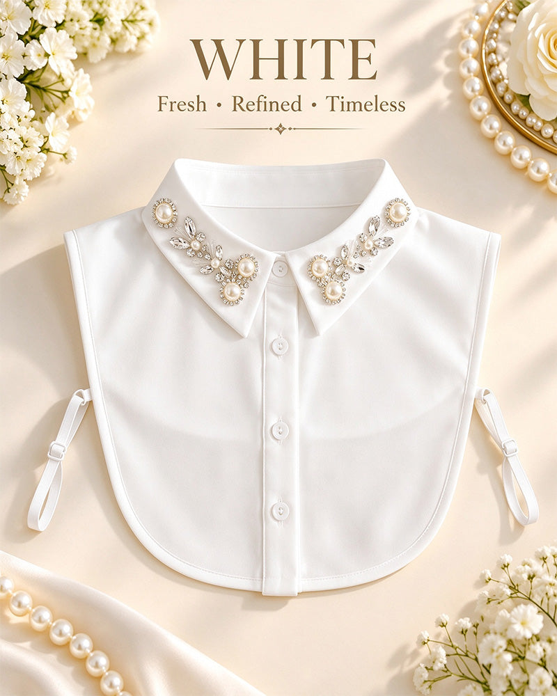 ✨ Jeweled Detachable Collar-Instant Elegance & Effortless Layering