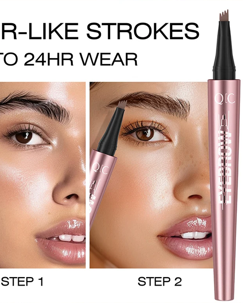 Four-claw liquid eyebrow pencil