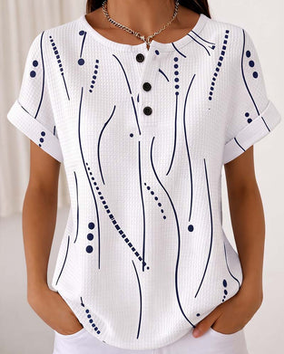 Round Neck Short-Sleeved T-Shirt