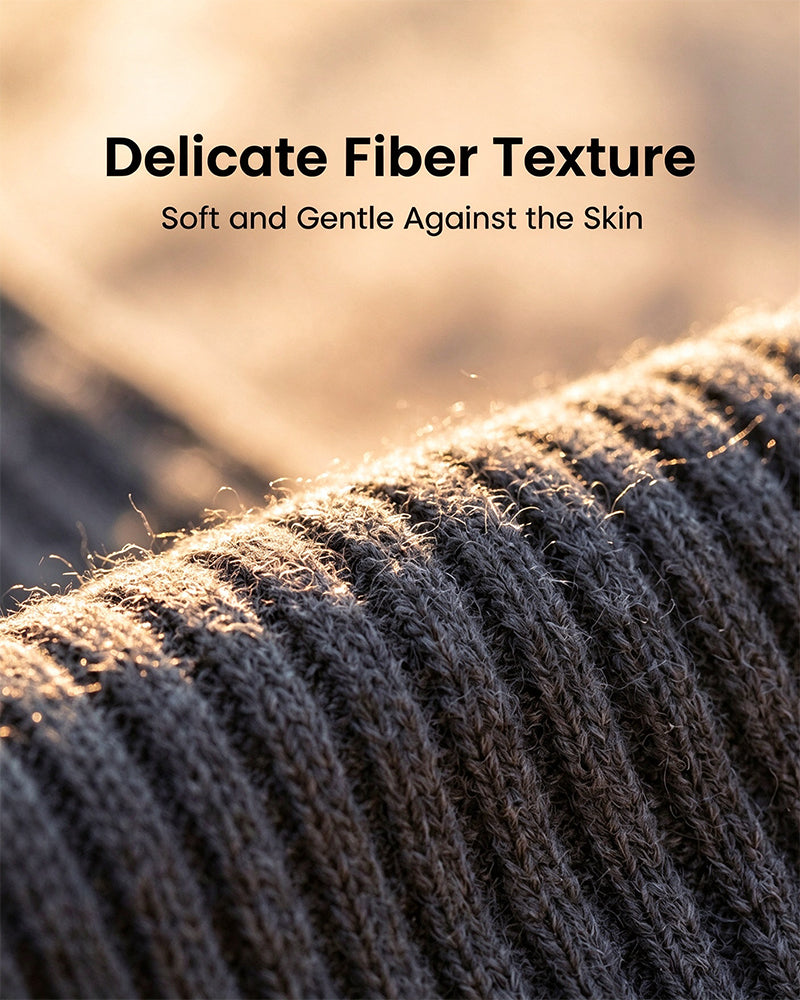Fleece-Lined Soft-Knit Thermal Knee Warmers