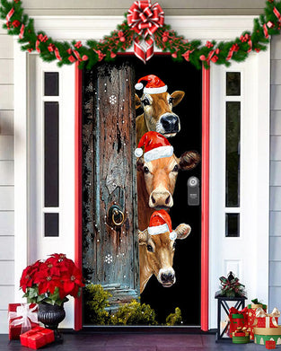 🌟2025 Christmas And Halloween Front Door Decoration