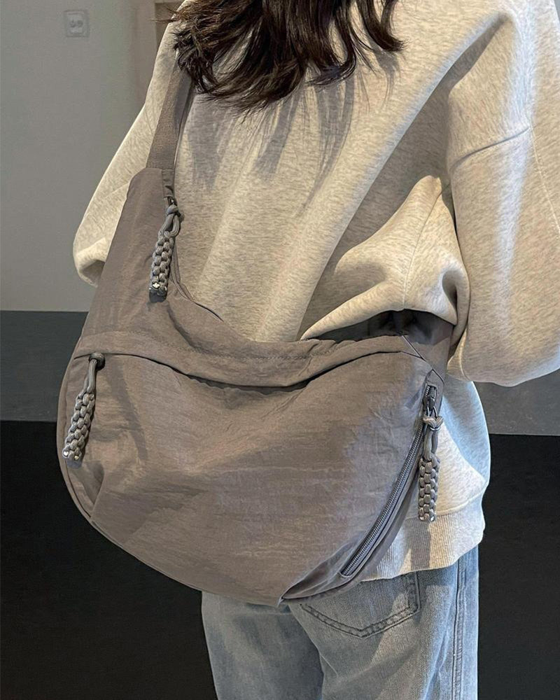 Nylon Dumpling Crossbody Bag