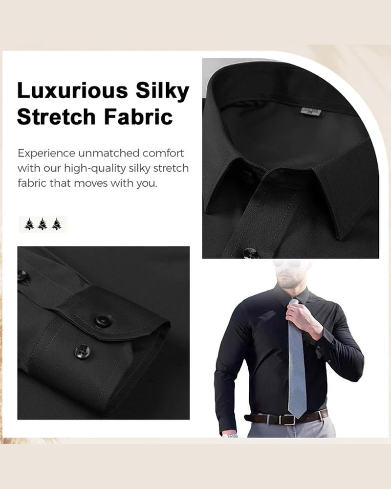 Men's Solid Long Sleeve Shirt