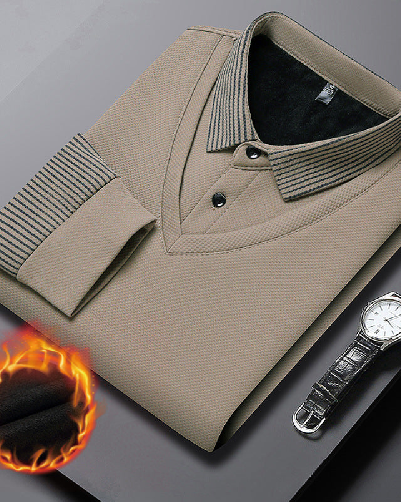 ⏳Limited Time 50% Off💥Striped Lapel Fake Two-Piece Shirt