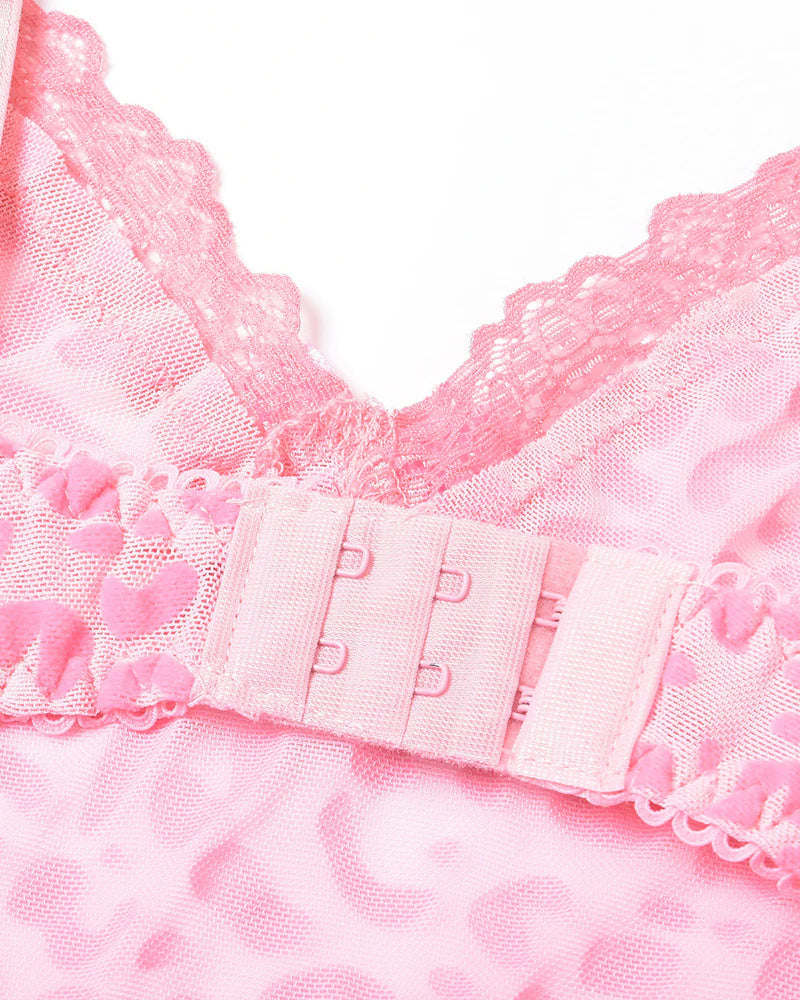 See-Through Mesh Tight Suspender Dress