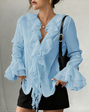 Stylish elegant ruffles Blouse