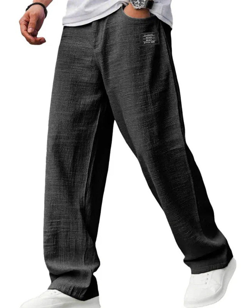 Men's Breathable Straight-Leg Trousers